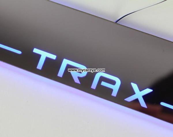 Holden Trax Car accessory stainless steel scuff plate door sill plate lights LED