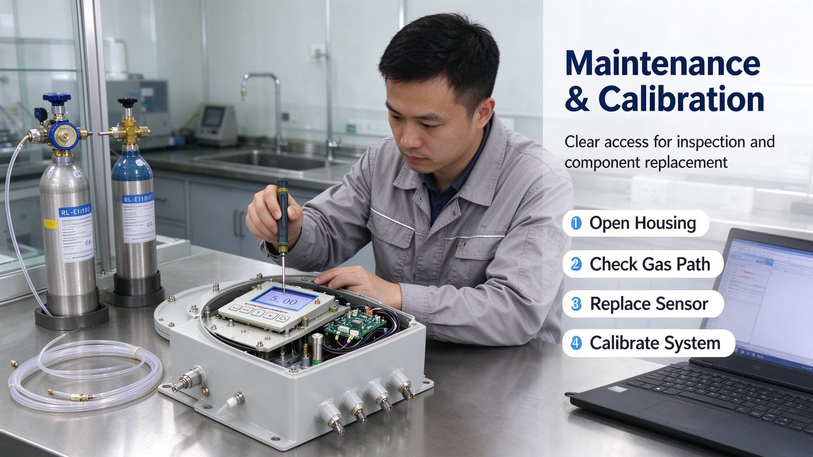 Intelligent Explosion Proof Gas Analyzer Oxygen Purity Analyzer For Petrochemical Use