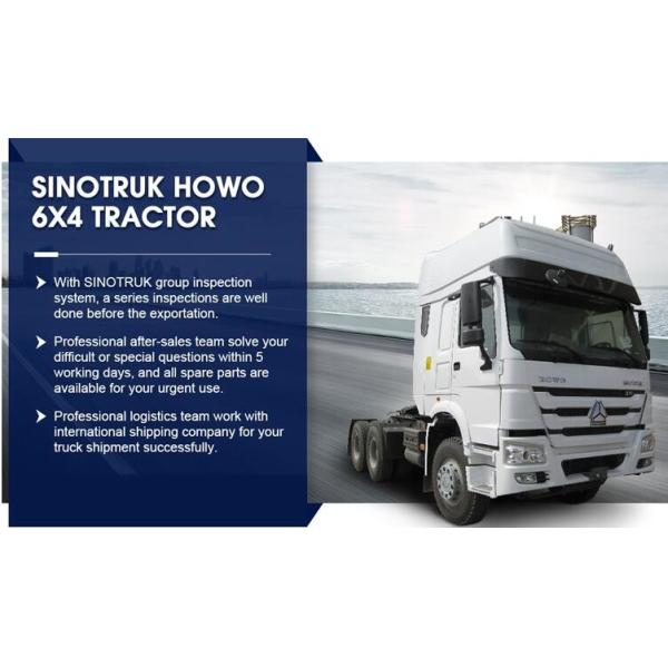 102km/h Sino 6x4 Used Prime Mover 336HP 371HP 420HP