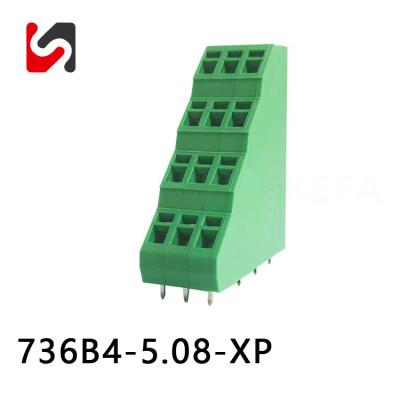 KFM736B4-5.08 5.08mm Pitch Phoenix Spring Lever Conectores 3 Terminal Venda Quente