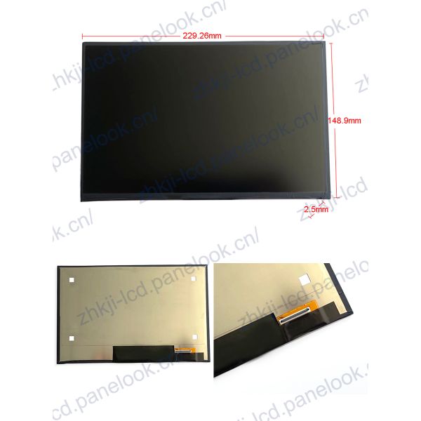 Pantalla LCD IPS de 10,1 pulgadas, 600 nits, legible a la luz del sol, 1280x800 LVDS, 40 pines, pantalla táctil opcional