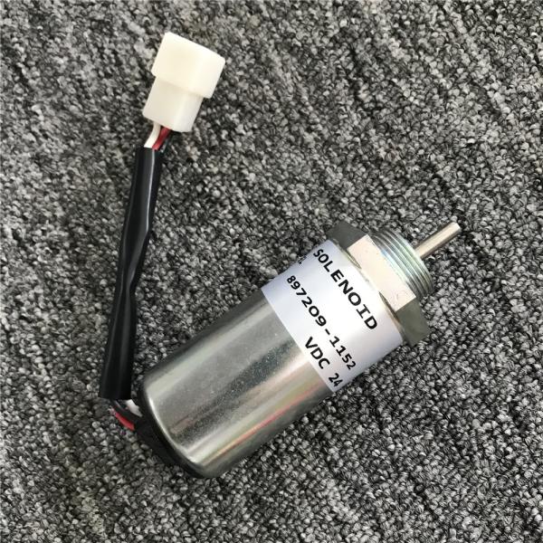 Engine Flue Off Switch Solenoid Valve 897209-1152 FOR CX78US/ Kobelco SK75-8/ Hitachi ZAX70/4LE2