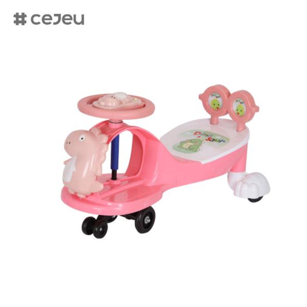 WLF-9666 Безопасный здоровый творческий дизайн Рабочая сила Пластиковая стойка для велосипедов Детские игрушки Детские качели Автомобиль с музыкой / веревкой