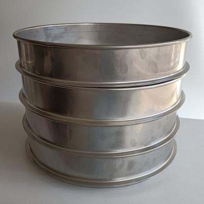 Perforated Round Hole SS304 Lab Test Sieves 350mm Corrosion Resistant
