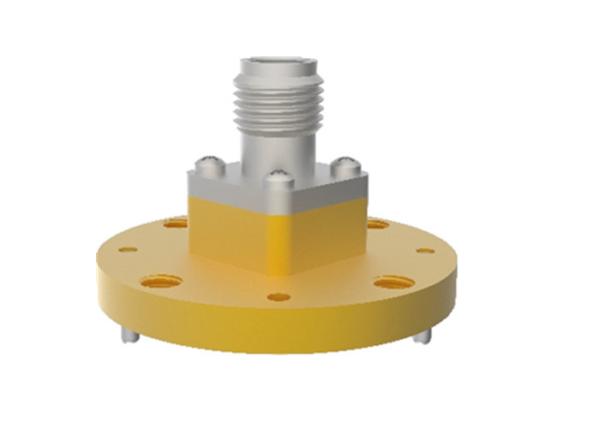 32.9GHz~59.6GHz WR18 BJ500 To 1.85mm Female End Launch Waveguide To Coax Adapter