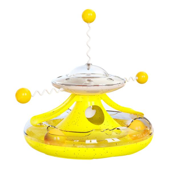 Wholesale Cat Turntable Track Ball Windmill Leaking Food Cat Toy Funny Cat Stick