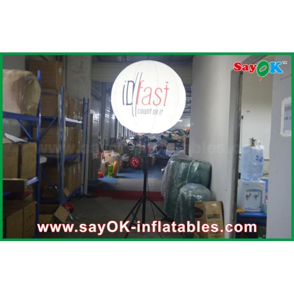 1.5m Outdoor Inflatable Standing Light Balloon with Print for Advertising