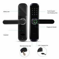 Serrure de porte numérique d'empreinte digitale de serrure de Tuya Wifi de sécurité intelligente futée à la maison d'appli