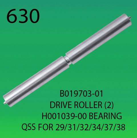 B019703-01-DRIVER ROLLER (2)-H001039-00-BEARING-FOR-NORITSU-2901-3101-3201-3401-3701-3801-Minilab CONVEYOR BELT ROLLER