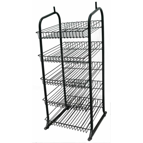 Supermarket Merchandise knock down adjustable wire display racks with 5 wire shelves