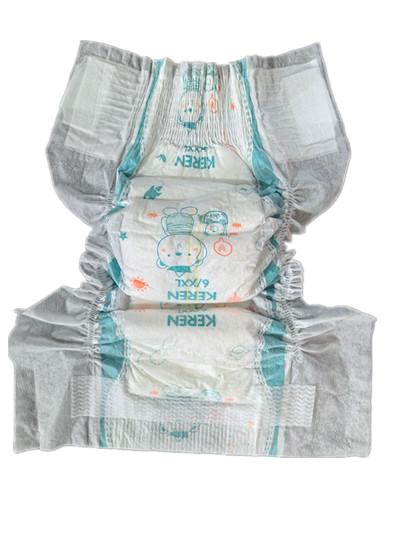 Vente en gros de couches pour bébé jetables en coton comprimé à absorbant respirant vers l'Afrique