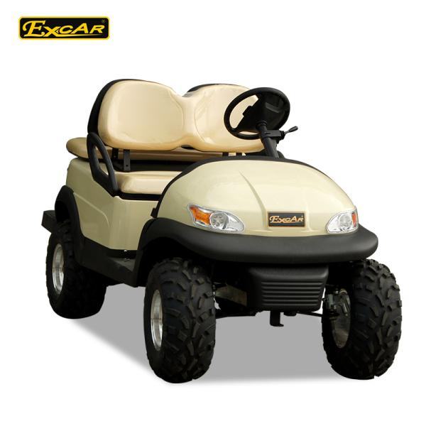 Beach Electric Utility Carts With Yellow 4 Seater Without Roof / Electric Hunting Carts