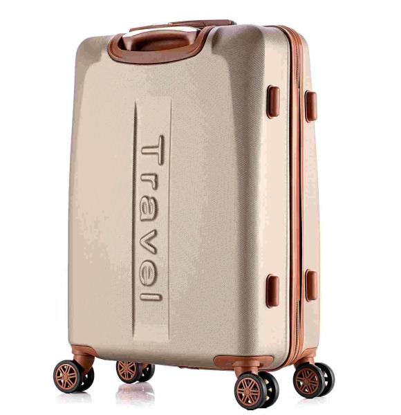 ABS Luggage Set 3 Piece Set With Camouflage PC Printing,   Recessed Plane Wheel Durable  TSA Lock  Aluminium Trolley