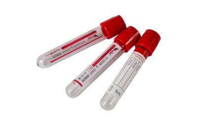 Red Serum Clot Activator Tubes 3ml 4ml 5ml Plain Tube Clot Activator