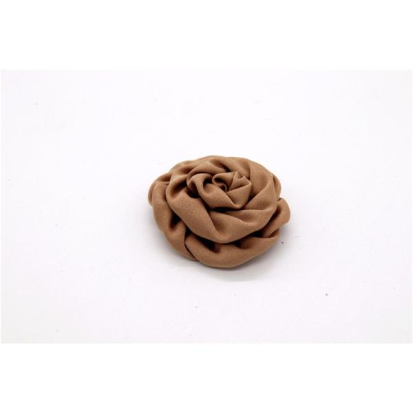 Hand Sintered Edge Flower /girl flower made of satin ribbons/Hand-simulated flower Various colors Fabric, wool