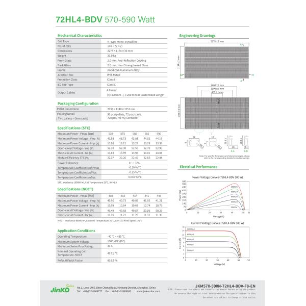 Maximum Series Fuse Rating 30A 570W 575W 580W 585W 590W Solar Water Heating Panel