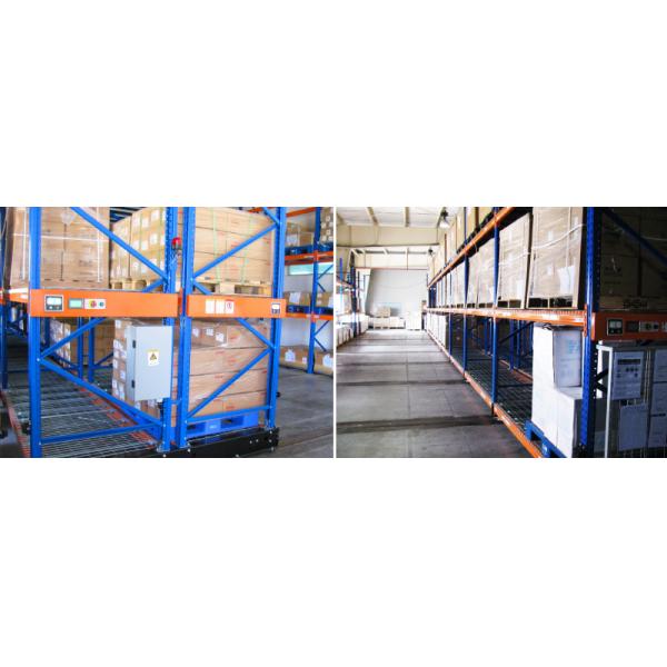 Electric Mobile Pallet Racking  Rail-Guided Electric Mobile Rack Warehouse Storage Rack