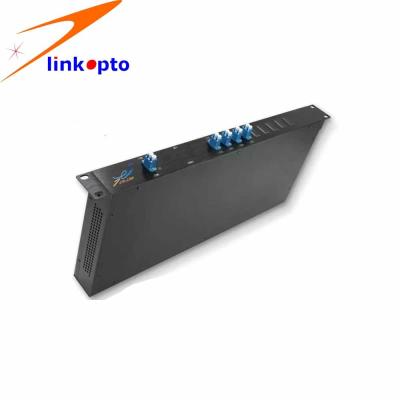 A cremalheira montou 16 o módulo do canal CWDM Mux Demux personalizou 1270 - 1610nm com adaptadores do LC