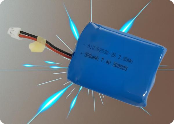 OiD702530C-2S-550 7.4V 550mAh 1.5C 300 cycles Batterie au lithium polymère