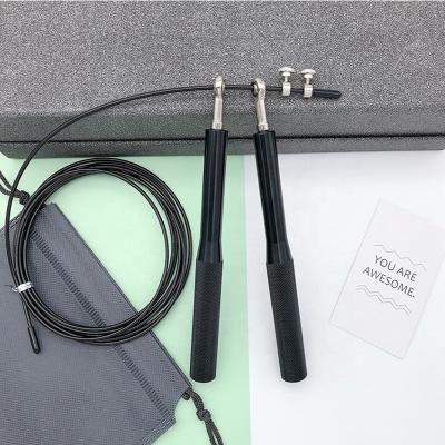 300CM Aluminum Speed Fitness Jump Ropes Blue Adjustable Stainless Steel Wire ODM