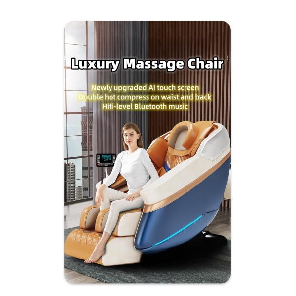 PU Leather and Sponge Fashion Luxury Smart Whole Body Massage Chair Automatic Air Bag Massager for Beauty Salon Body Spa