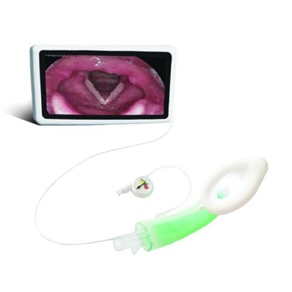 Vídeo silicone máscara laríngea de lúmen duplo acessórios para materiais médicos 1.0#
