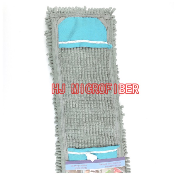 100% Polyester 17 Needles Microfiber Dust Mop 1100gsm Width 50-55cm