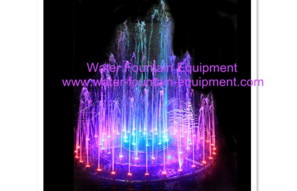 Dia 1m Round Water Fountain Equipment / Portable Music Control Fountain SS304