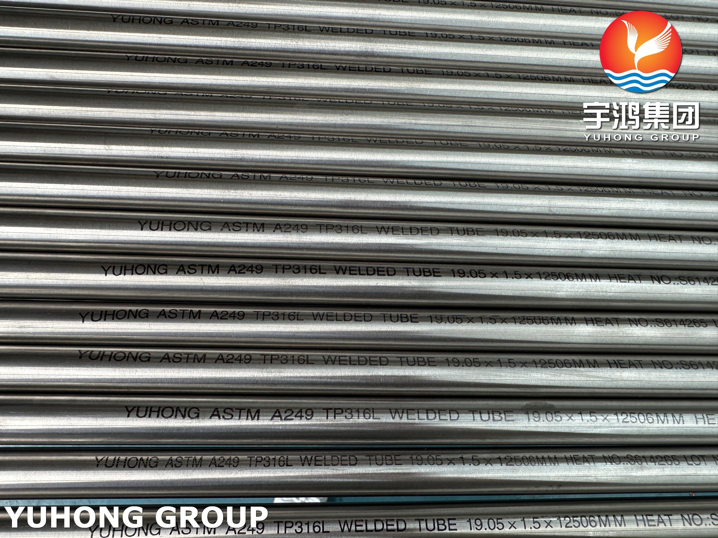 ASTM A249 TP316L Bright Annealed Stainless Steel Welded Tube , Used For Air Coolers