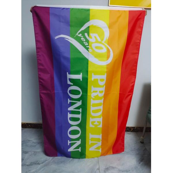 Digital Printing 3x5 LGBT Flag Gay Lesbian Bisexual Pride Flag