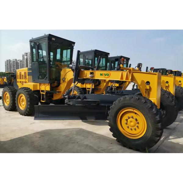 NIVO Road Machinery PY160N 160hp 12 Ton Mini Motor Grader Popular Grader Motor With Anti-rollover Cabin or Parts (Мини-моторный кладезь для дорожных машин NIVO с мощностью 160 л.с.