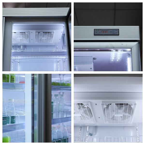 5 достигаемость еды R404a стеклянной двери замороженная коммерчески в стоя замораживателе