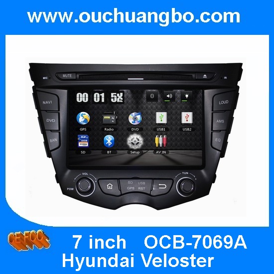Ouchuangbo Auto Central Multimedida Player for Hyundai Veloster DVD-GPS Navigation TV USB OCB-7069A