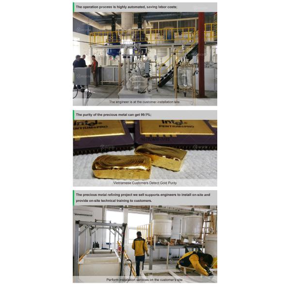 High Metal Recovery Precious Metal Extraction Machine for Refining Gold Palladium Platinum