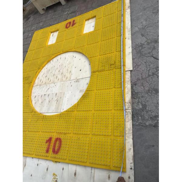37 1/2 inch Anti Slip Mat Rotary Table Yellow Colour 2200MM*1800MM Mat For Oilfield Drilling