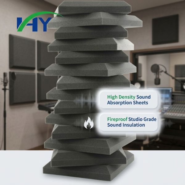Acoustic Foam Wall Panels Self Adhesive Flame Retardant PET For Contractors
