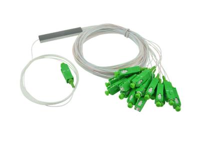 1 21 41 81 16 0.9mm Fiber Optic PLC Splitter With SC APC Connector