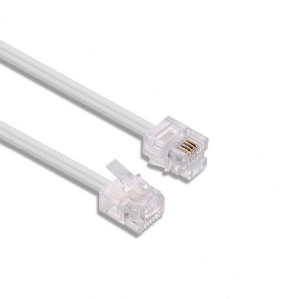 RJ14 Telephone Line Cable 16MHz Coiled Handset Cord 24-30AWG