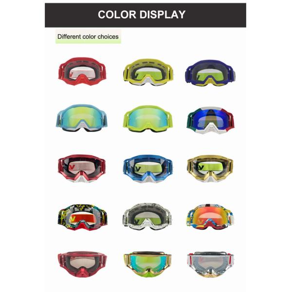 Customized Color Motocross Motorcycle Anti Fog Moto Goggles Glasses with Customized
