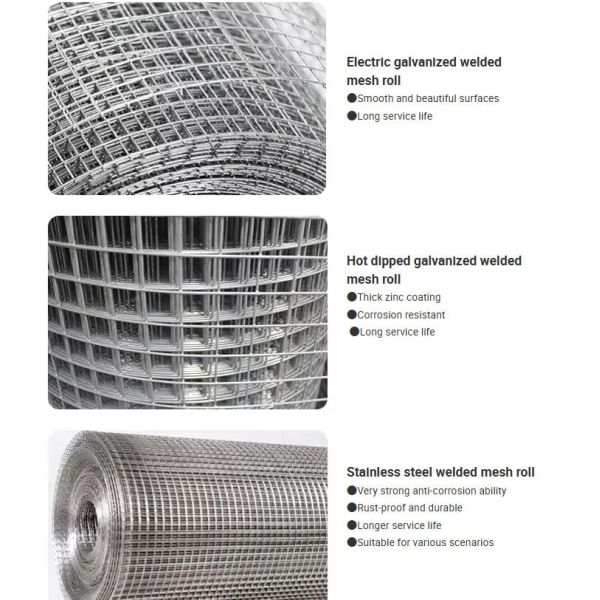 Hot Dipped Galvanized Steel Welded Wire Mesh Opening 1/4 Inch - 2 Inch