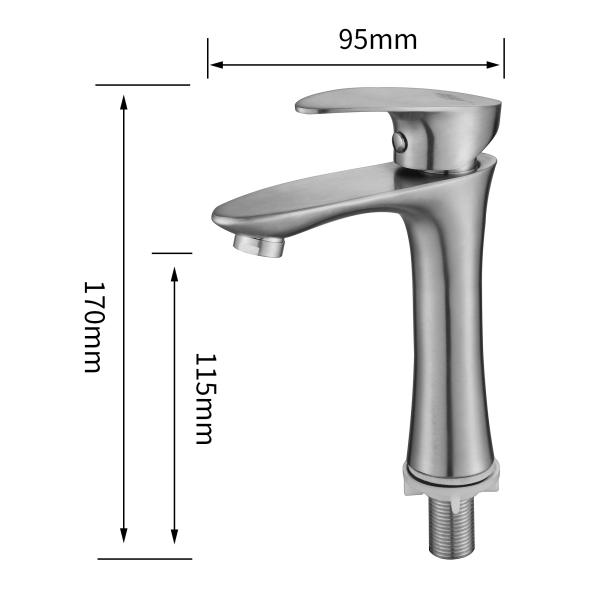 Stylish Single Handle Bathroom Sink Faucet Carton Dimension 54.5*41*43 Qty/Carton 40