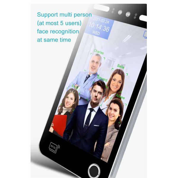 8 Inch Facial Recognition Turnstile Gate with API Electronic Attendance System for Administrative Building and Stadium Security