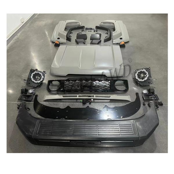 Car Upgrade Body Kit For Land Cruiser 70 Series LC76 FJ76 1984-2023 Upgrade To 2024