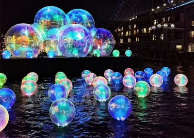 Custom Exhibition Decoration Water Floating PVC Reflective Light Sphere Mirror Balloons Disco Inflatable Mirror Ball