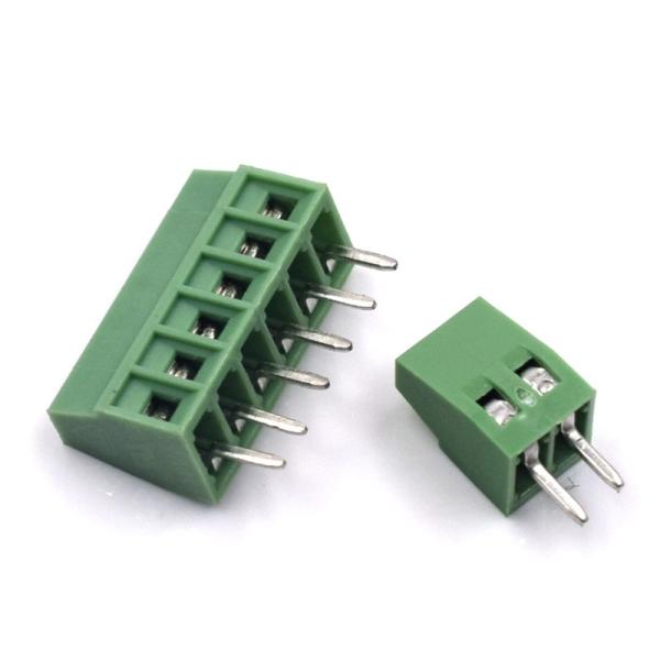 2.54mm Pitch PCB Mounted Screw Terminal Blocks 300V 10A