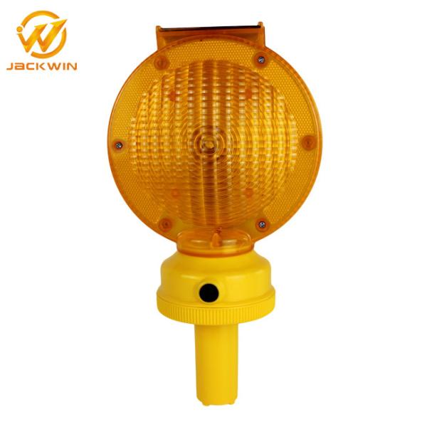 0.3W ABS Rechargeable Traffic Warning Lights / Amber Flashing Lights 185*95*325MM Solar Panel