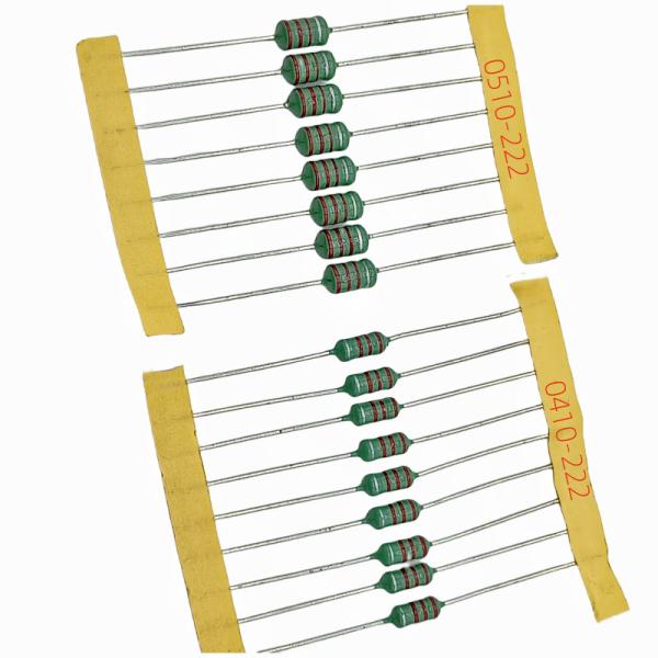 Оксиальный фиксированный индуктор серии ZXY Цветовой кольцевой индуктор 1mH 0.5w Цветовой кодовый индуктор для телевизора, радио и радиоприемников