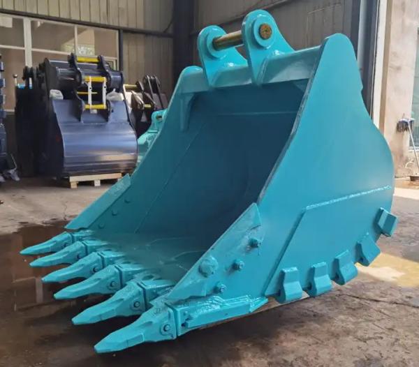 1-80T Excavator Rock Bucket Q345B Q460 Rock Teeth For Excavator