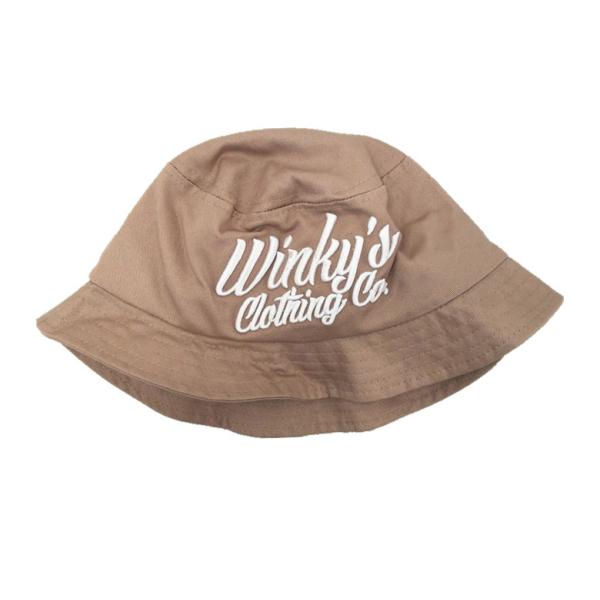 100% cotton cheap customized bulk 3Dembroidered folding bucket hat size of 58-60.