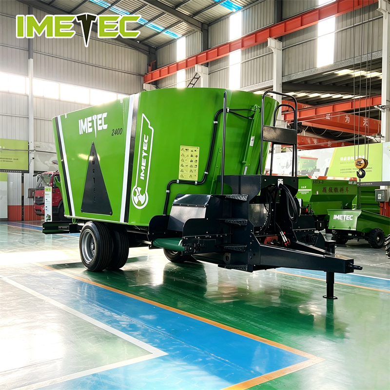 Livestock Feeding Stationary TMR Mixer Wagon Machine Controllable